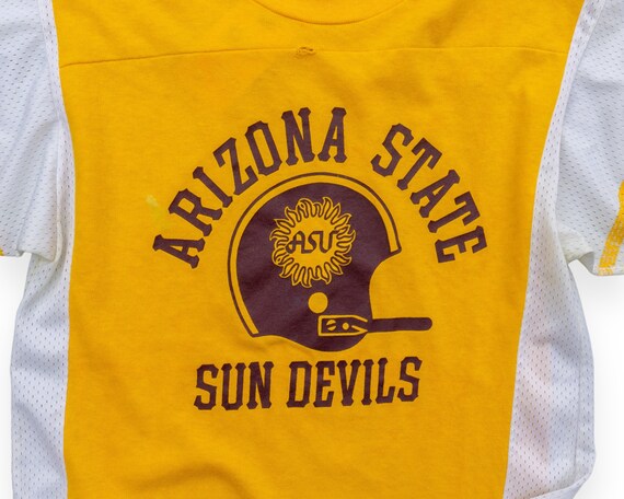 70s Vintage Arizona State Sun Devils Jersey | Soft & Sheer - Etsy
