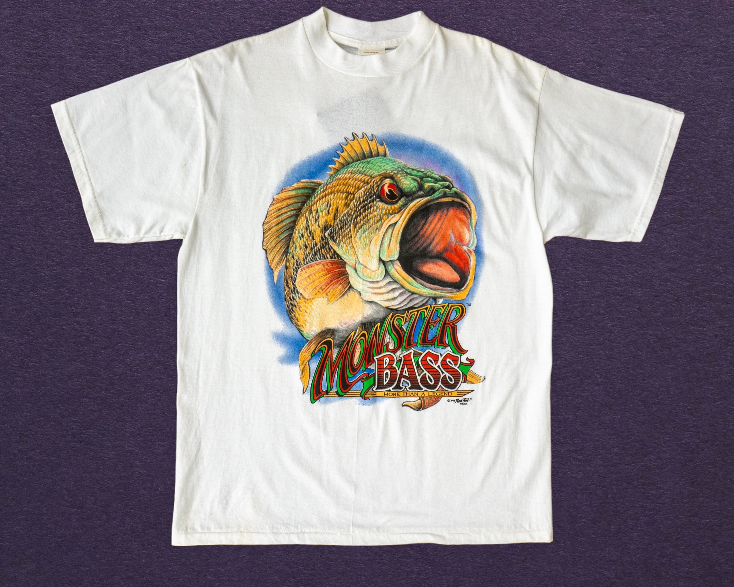 Vintage Bass Fishing Greatshirts Crewneck Sweatshirt Size XL