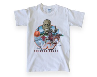 90s Michael Jordan Chicago Bulls Caricature T-Shirt