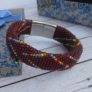 OYA armband Orisha Oya kralen Orisha Oya Kleuren Yansa Oya Armband Oya Pulsera armband Kralen Armbanden Santeria Oya sieraden Heren armband