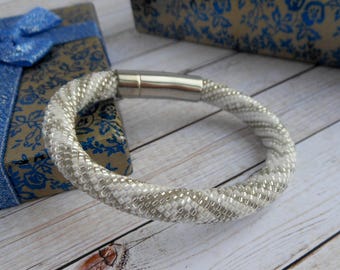 Idde de Obatala Bracelet Inspired Orisha bracelet beaded bracelet ilde de mazos Obatala  Bracelet white  Yoruba spiritual Santeria beads