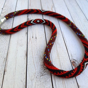 Elegua Oya Necklace Religious Beaded Necklace Tribal jewelry Yoruba spiritual jewelry Santeria yoruba religion religious necklace