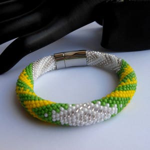 Obatala Perlen Schmuck Obatala Armband Obatala Orisha Obatala santeria Orula Obatala Orisha Schmuck Idde de Orula con detalles de Obatala