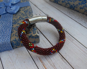 Pulsera OYA bracelet Orisha Oya beads Orisha Oya Colors Yansa Oya Bracelet Oya  Beaded Bracelets Santeria Oya jewelry Men's bracelet