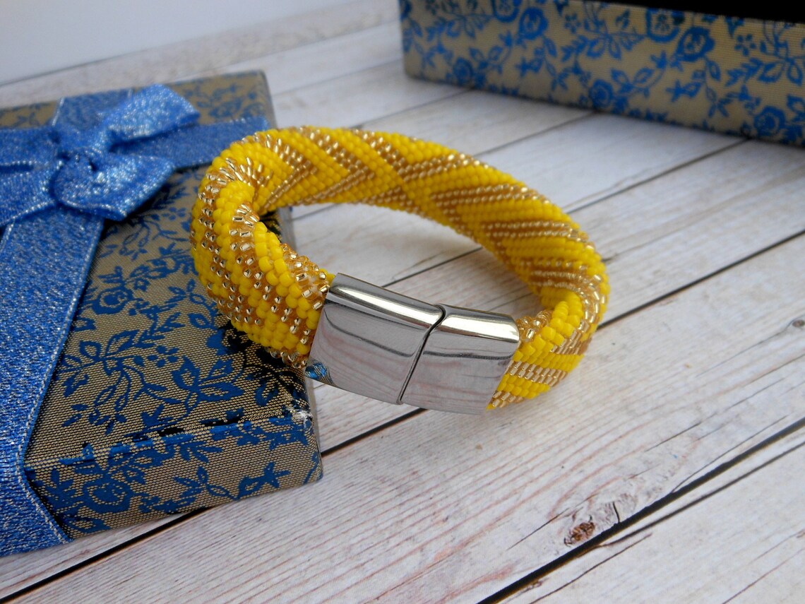 Ilde De Oshun Yoruba Bracelet Oshun Beads Oshun Bracelet Etsy
