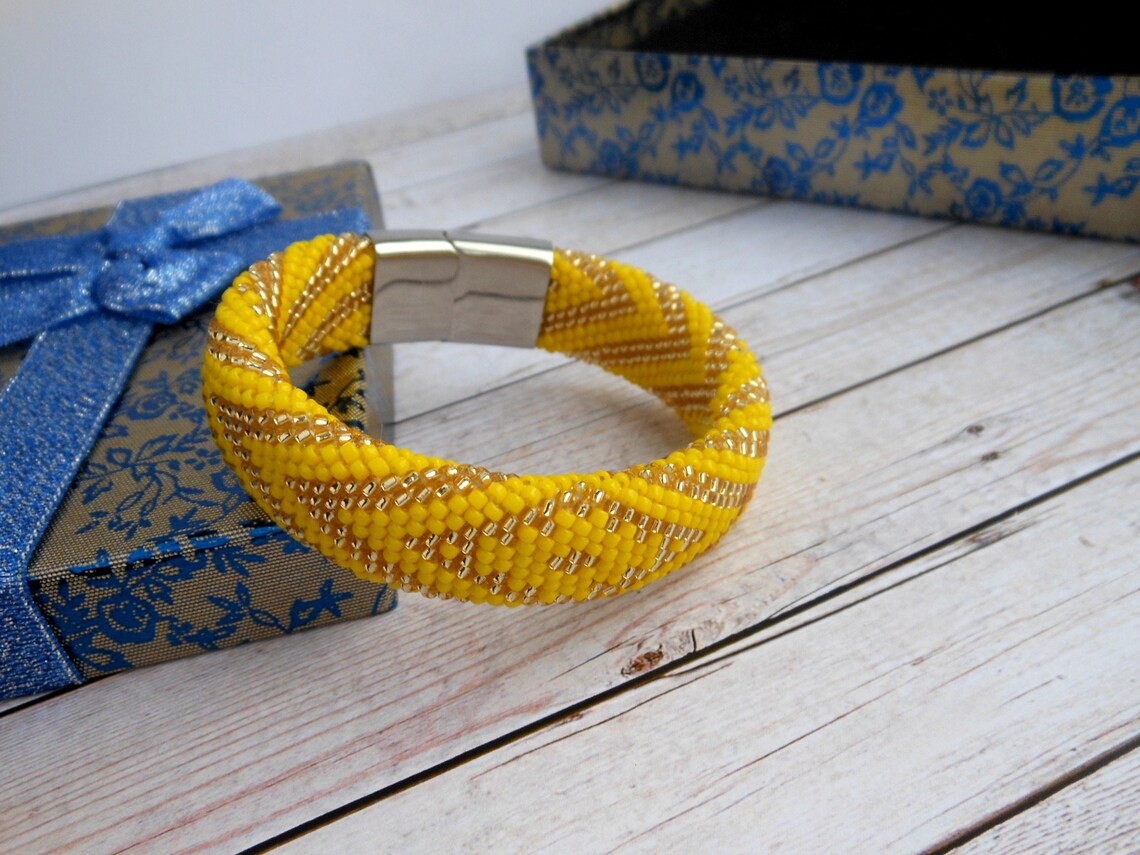 Ilde De Oshun Yoruba Bracelet Oshun Beads Oshun Bracelet Etsy