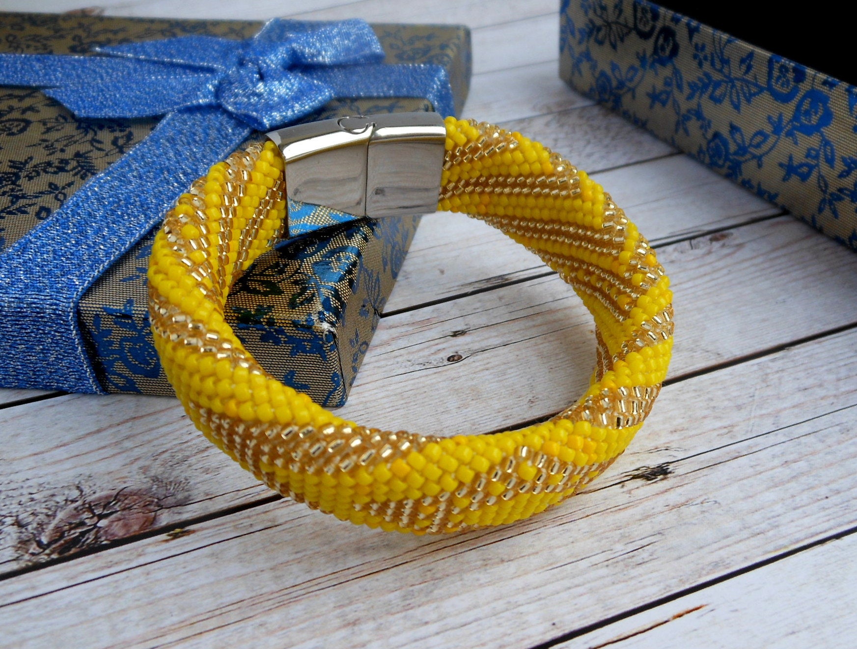 Oshun jewelry beads Oshun bracelet Ilde de Oshun Yoruba | Etsy