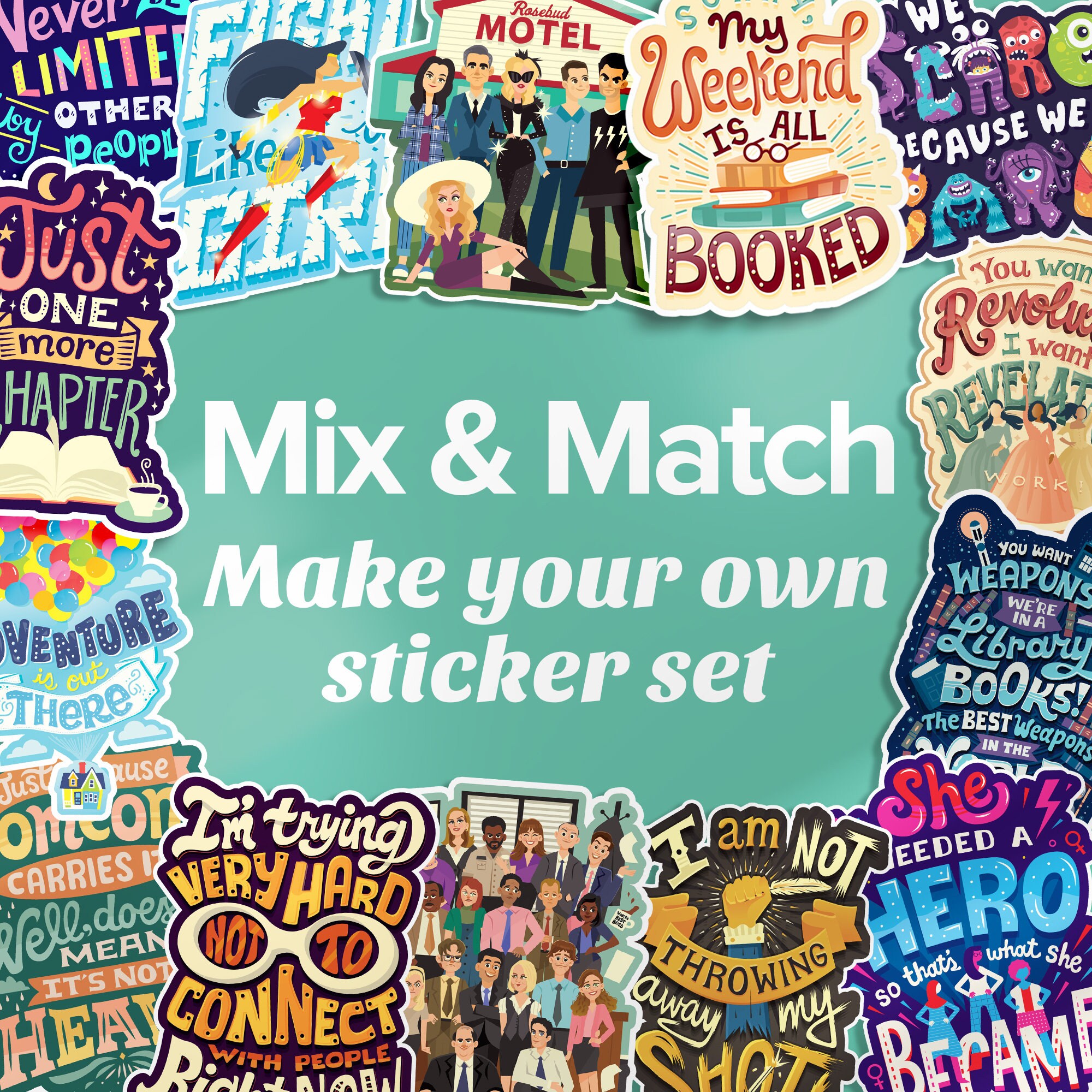 Make Your Own Sticker Set Etsy