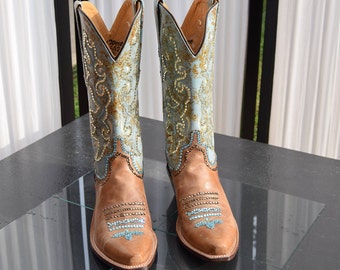 Old West Cowboy Boots with Swarovski Crystals