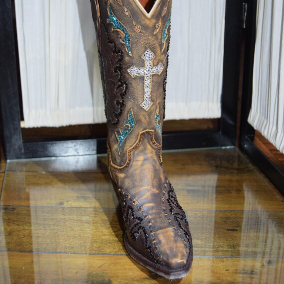 Dan Post Anthem Cross Cowboy Boots with 