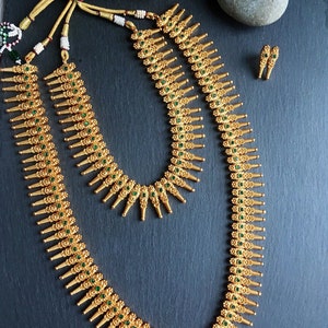 Kerala Long Necklace Set Temple 