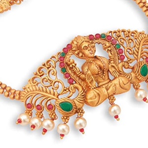 Indian jewellery, Bollywood jewellery, polki necklace set, Bridal Jewellery set,Temple jewellery set, Matte gold necklace set