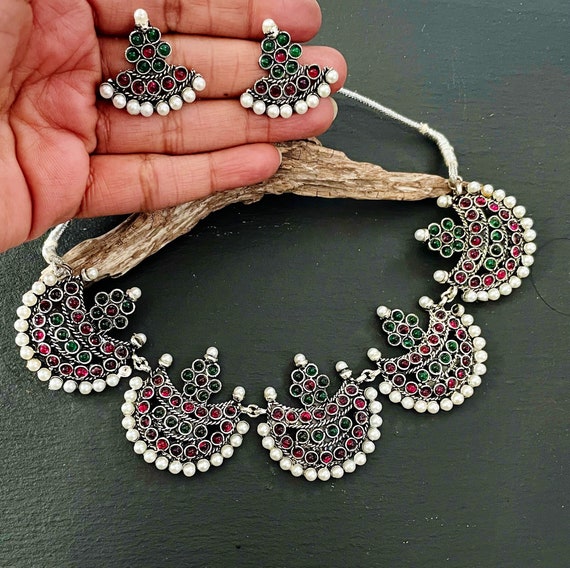 South Indian Jewellery Set Bollywood Jewellery Polki Jewellery