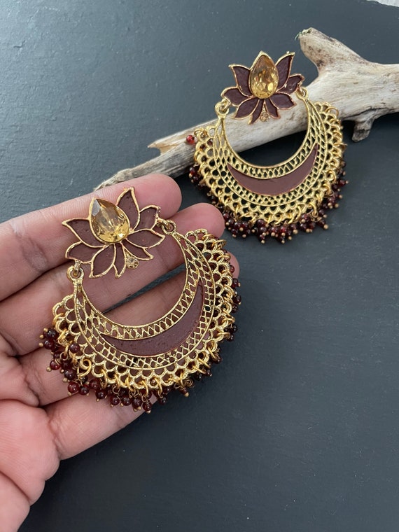 Rajasthani Tribal Flower Earrings Rajasthani Tribal Flower Earrings