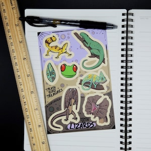 Lizard Sticker Sheet