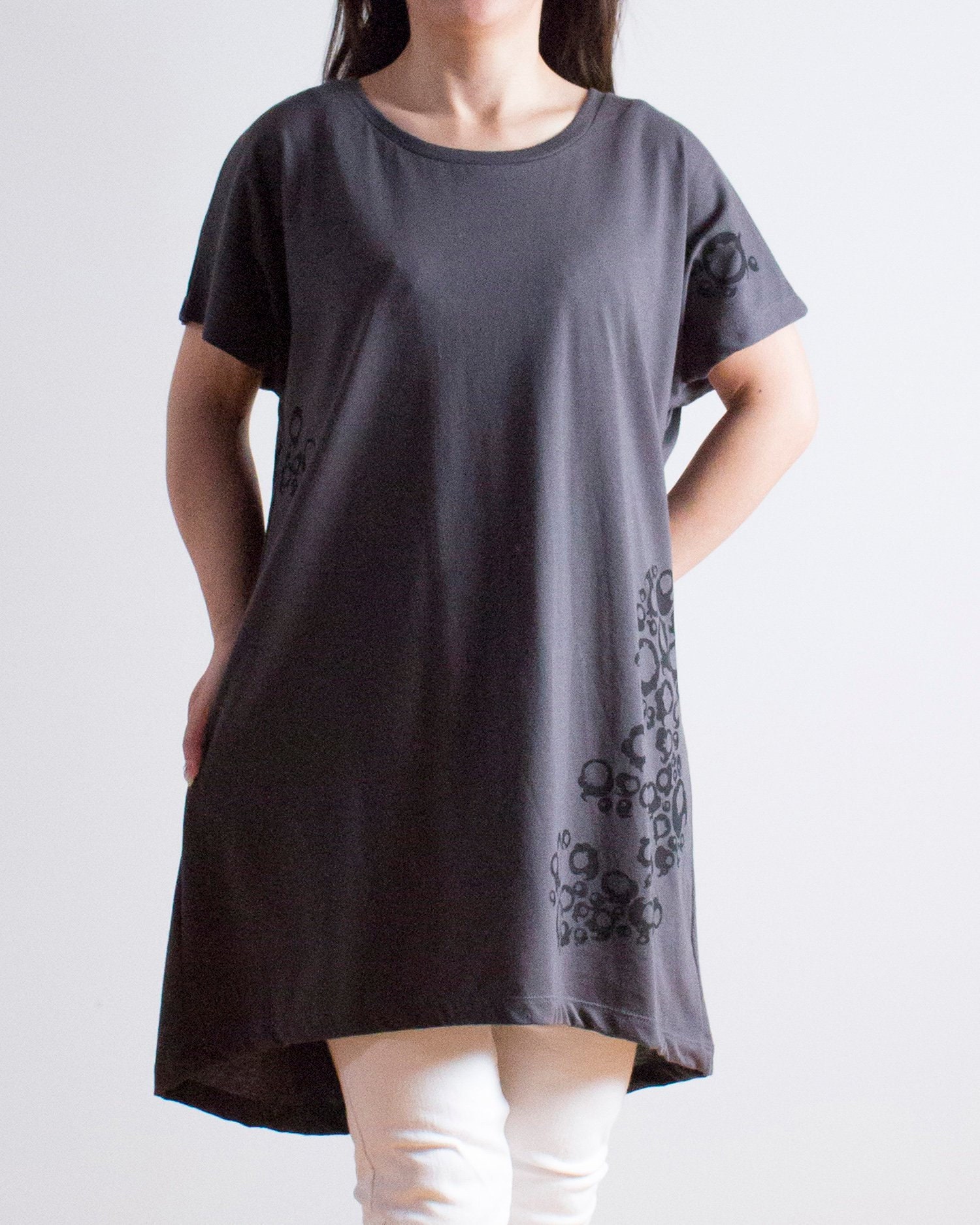 charcoal t shirt dress