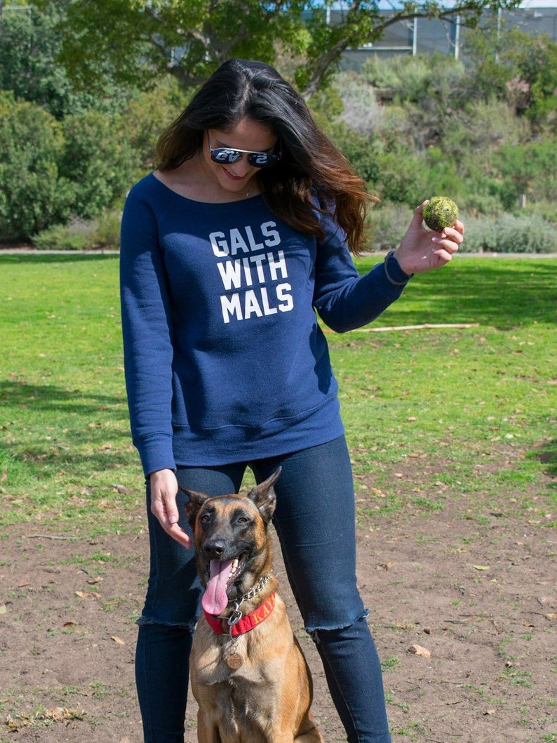 Malinois Gifts Mothers Day Gifts For Her Belgium Malinois Malinois Shirt Dog Mama AF Gals With Mals Belgian Malinois Dog Mom Sweatshirt