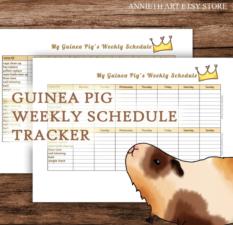 Guinea Pig Weight Chart