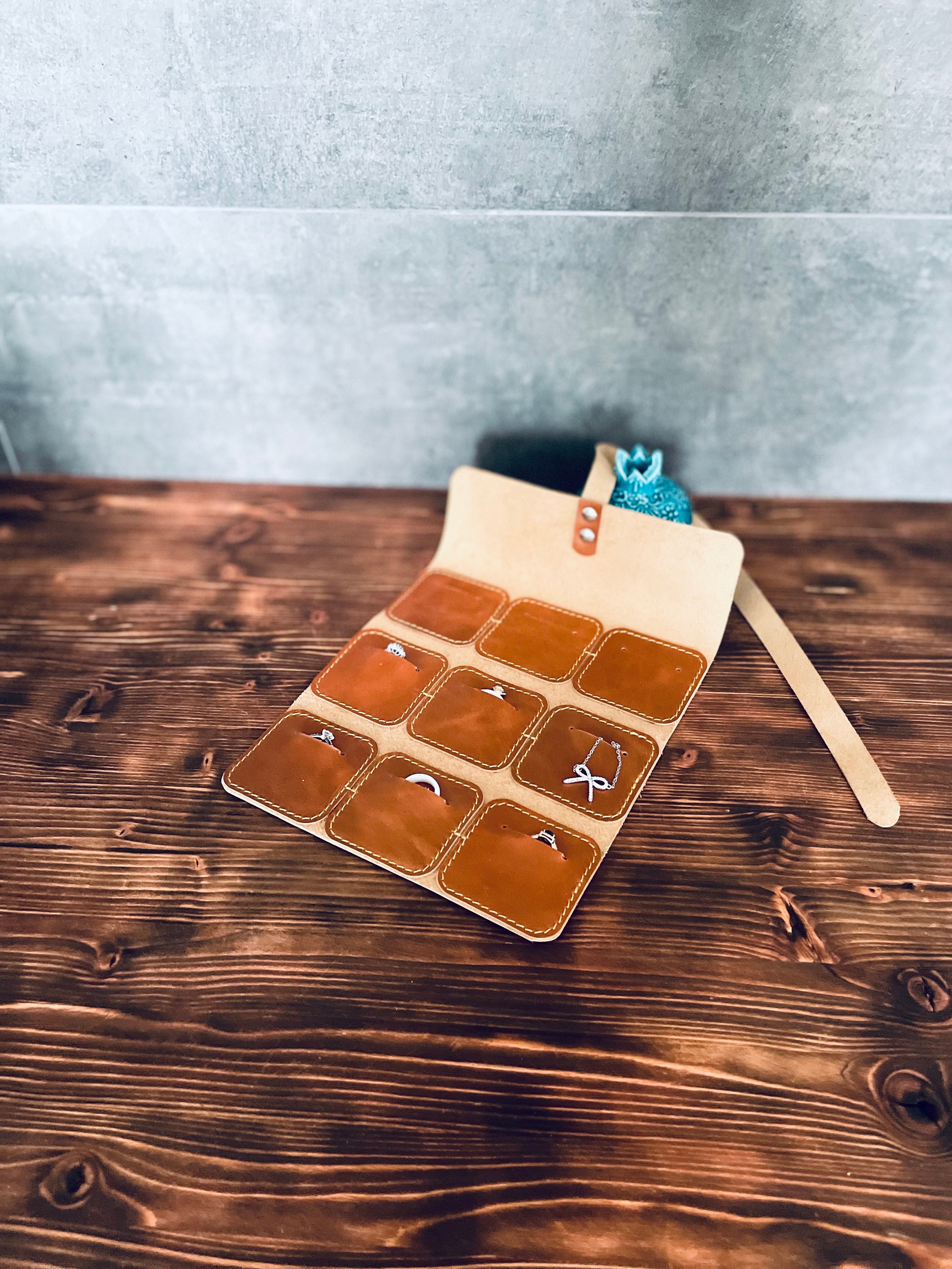 Leather sd card holder memory card holder travel Leather Etsy