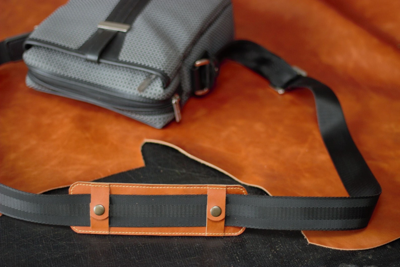 Leather shoulder strap pad shoulder strap tote bag shoulder Etsy