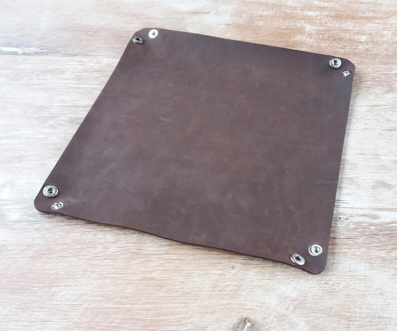 Big Leather Tray Leather Coin Key Tray Leather Tray Leather Etsy