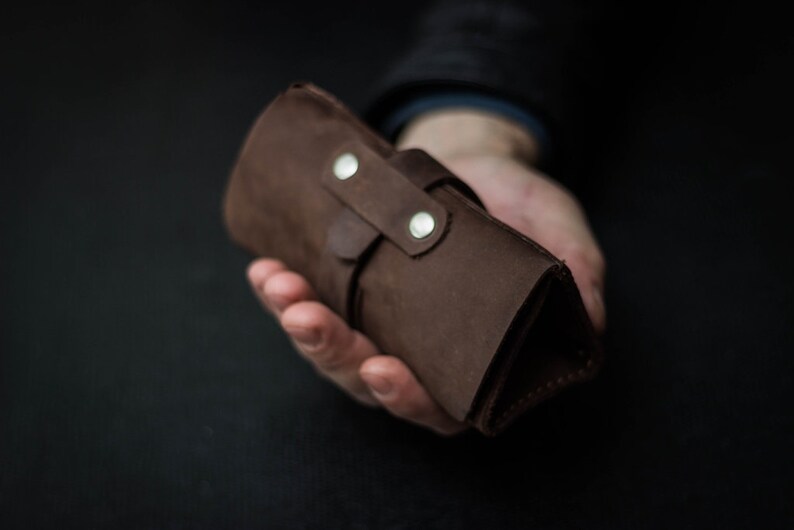 Leather pocket knife roll pocket knife holder carving roll Etsy