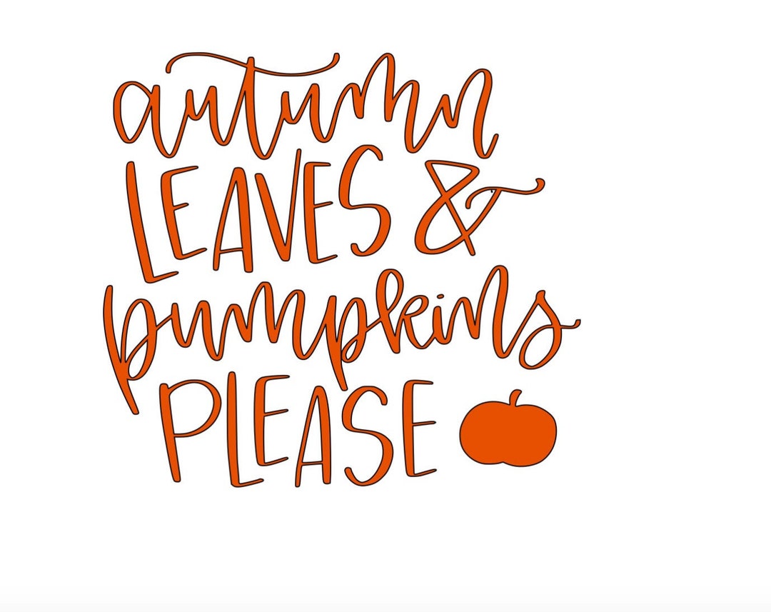 Autumn Leaves & Pumpkins Please Add On - Etsy