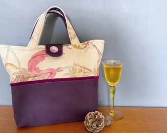 Diddy Bag, fabric bag, purse, one off, environmentally friendly, handled bag, ideal gift, recycled fashion