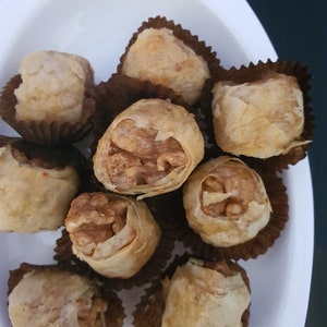 Arabic sweets, Special event sweets, Moroccan Sweets, Delicious sweets, Handmade sweets, Moroccan food, Exotic sweets, The almond triangle