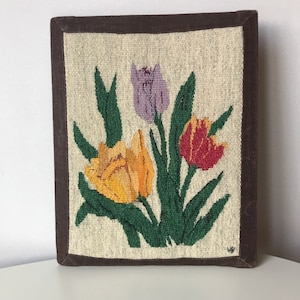 Flemish wallhanging unique tulips