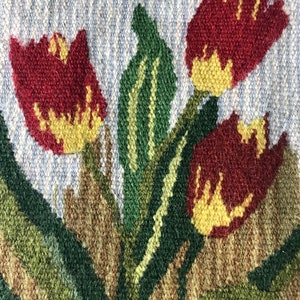 Flemish wallhanging unique tulips
