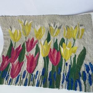 Flemish wallhanging unique tulips