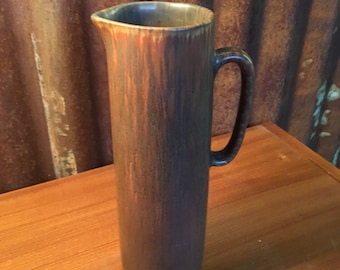 LAGE pitcher in hares fur glaze,by Carl Harry Stalhane for Rorstrand, Sweden