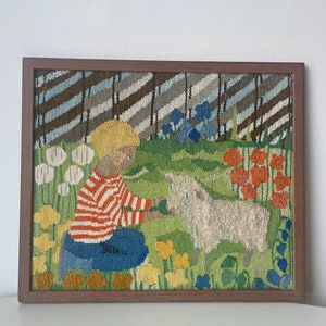 Beautiful handwoven wall hanging in flemish technique.