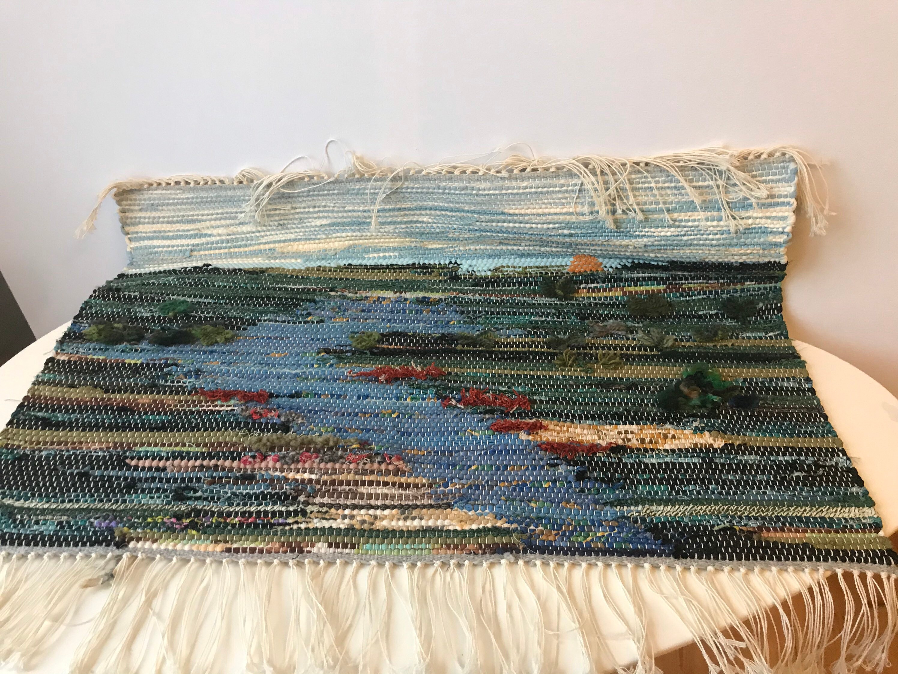 Handwoven Rag Rug Tapestry wallhanging Etsy Ireland