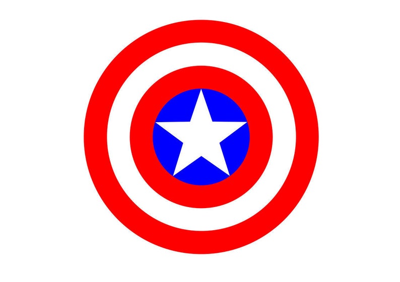 Captain America Shield Vinyl Decal-Car Decal-Wall Decal
