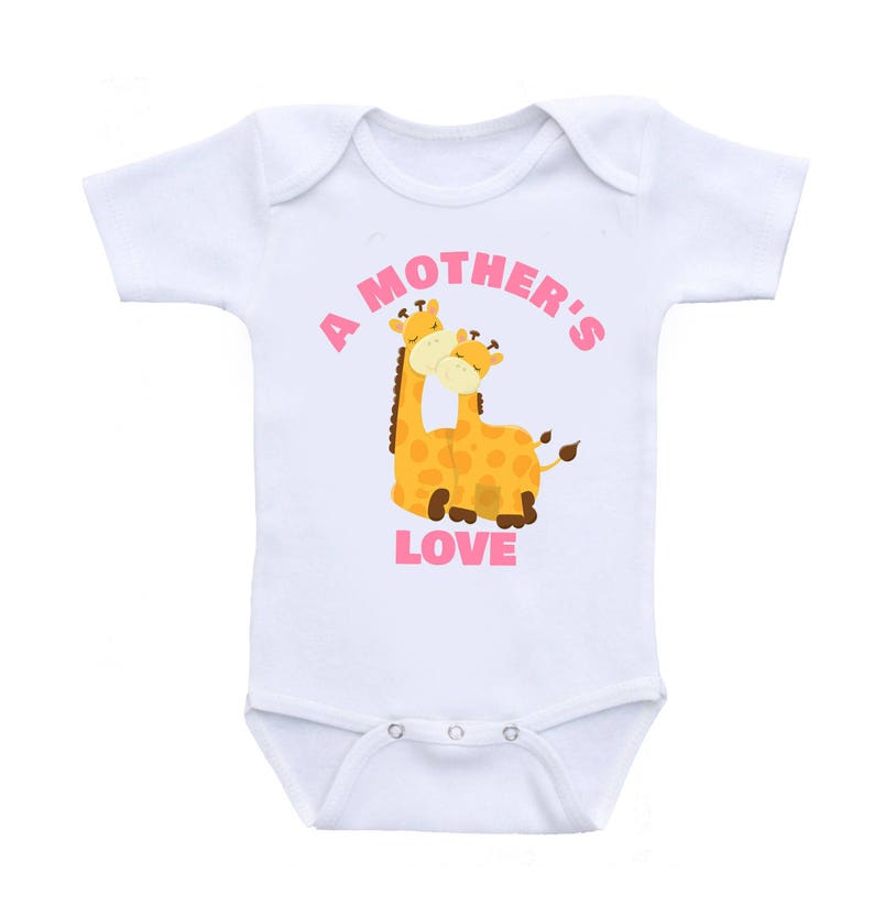 Baby Romper Baby One Piece Baby Bodysuits Baby A Mother/'s Love Giraffes Mother and Baby