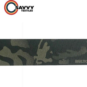 3 Yards- 2&quot; Mil-Spec Nylon Webbing, Strap, Multicam Black, MIL-W-17337, 2 Side Print