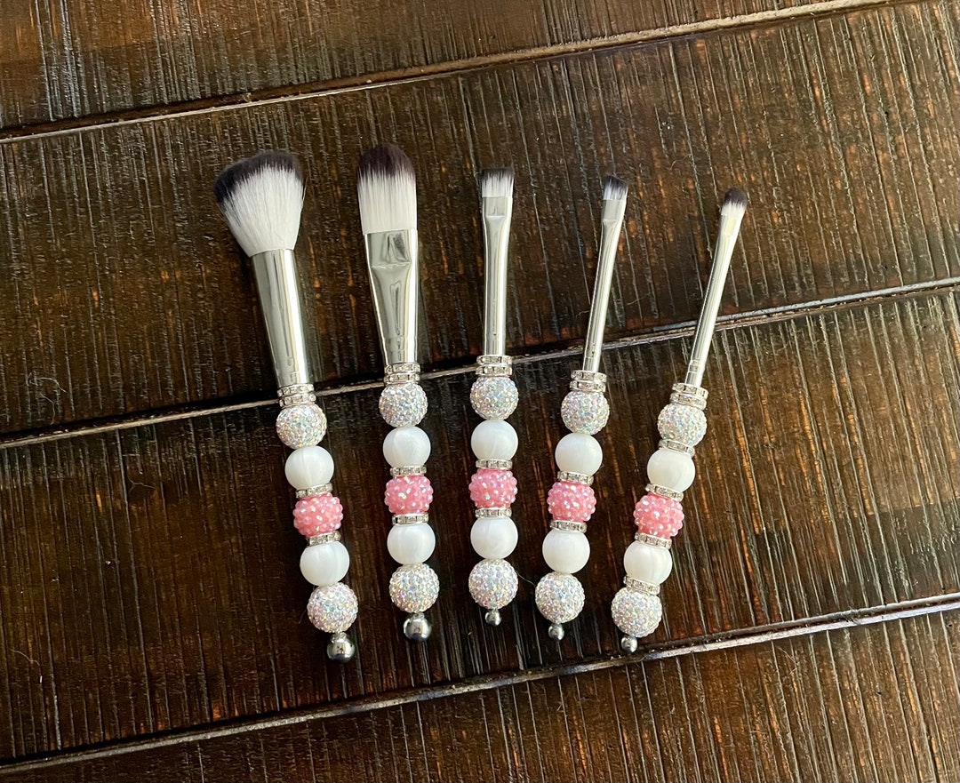 Beaded Makeup Brush Set Etsy