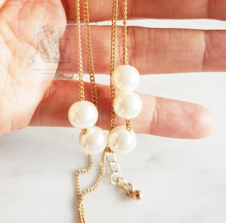 Pearl Necklace Bridal Necklace,Layer Necklace,Layer Necklace Gold,Pearl Jewellery,Y Necklace,Lariat Necklace,Christmas Gift,Birthday Gift