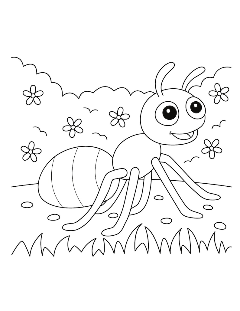 75 Spring Coloring Pages - Etsy
