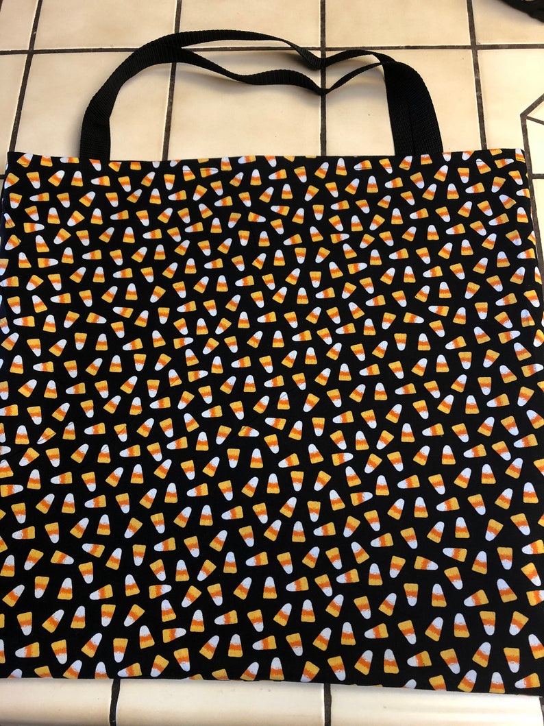Candy Corn Halloween trick or treat bag