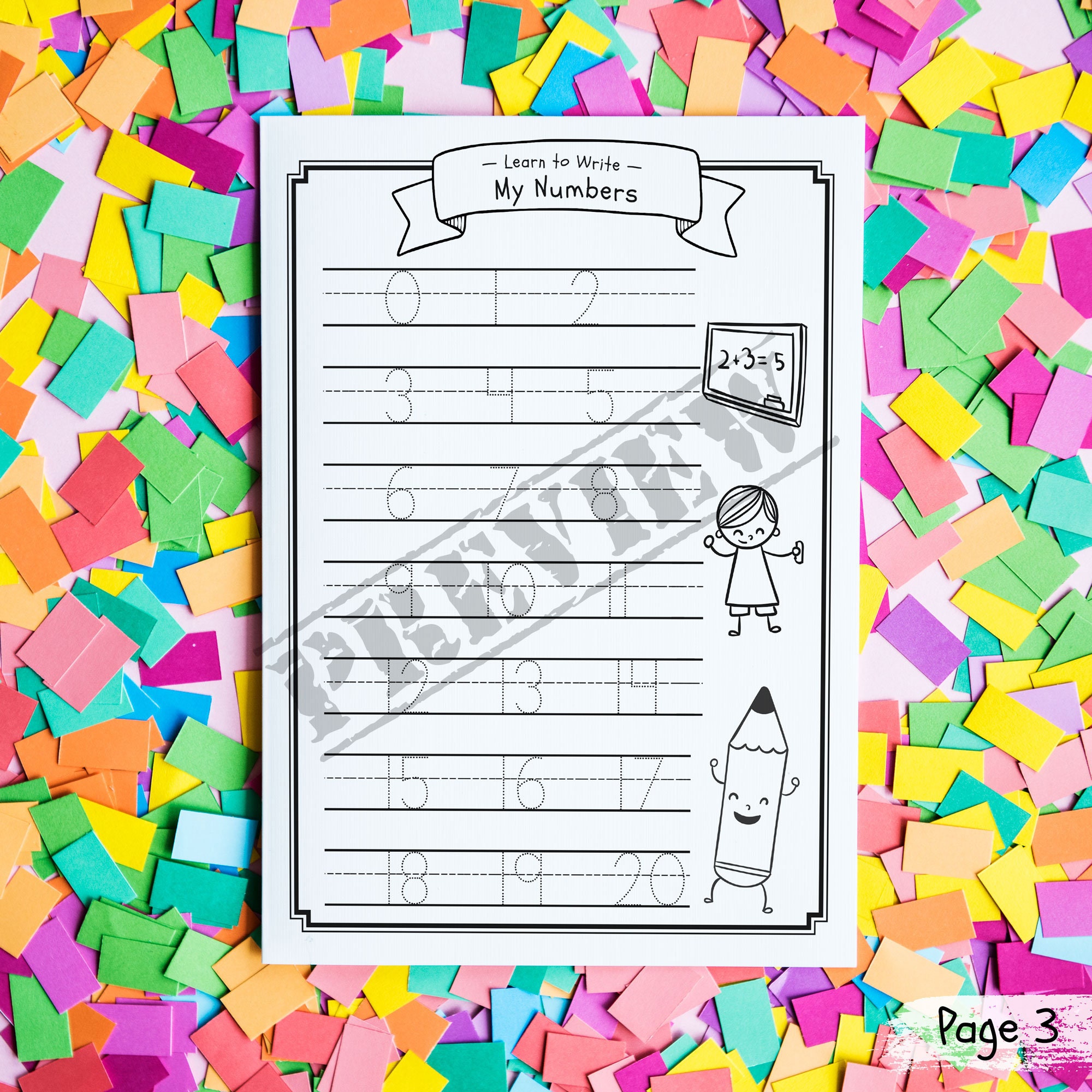 Printable ABC 123 Worksheets Alphabet and Number Tracing - Etsy