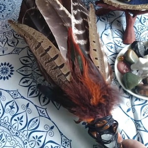 Large Grounding Smudge Feather,  12"- 14" Smudge Wand, Smudge Feather Fan, Smudging Feathers, Cleansing Sacred Space.