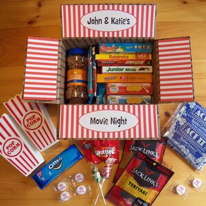 Movie Night Gift Basket Birthday Gift Box Graduation Gift Etsy