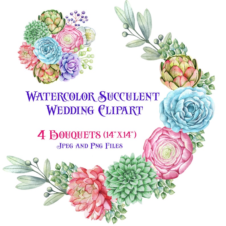 Download Watercolor Clipart Watercolor Succulent Clipart Succulents Clipart Wedding Invitation Wedding Clipart Watercolor Flower Clipart Succulents Visual Arts Craft Supplies Tools Poligon Com
