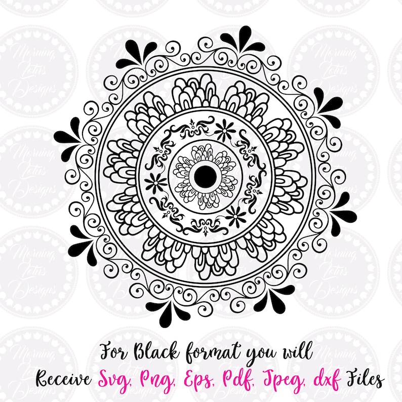 Download Zentangle svg Mandala svg Mandala for cricut Intricate svg | Etsy