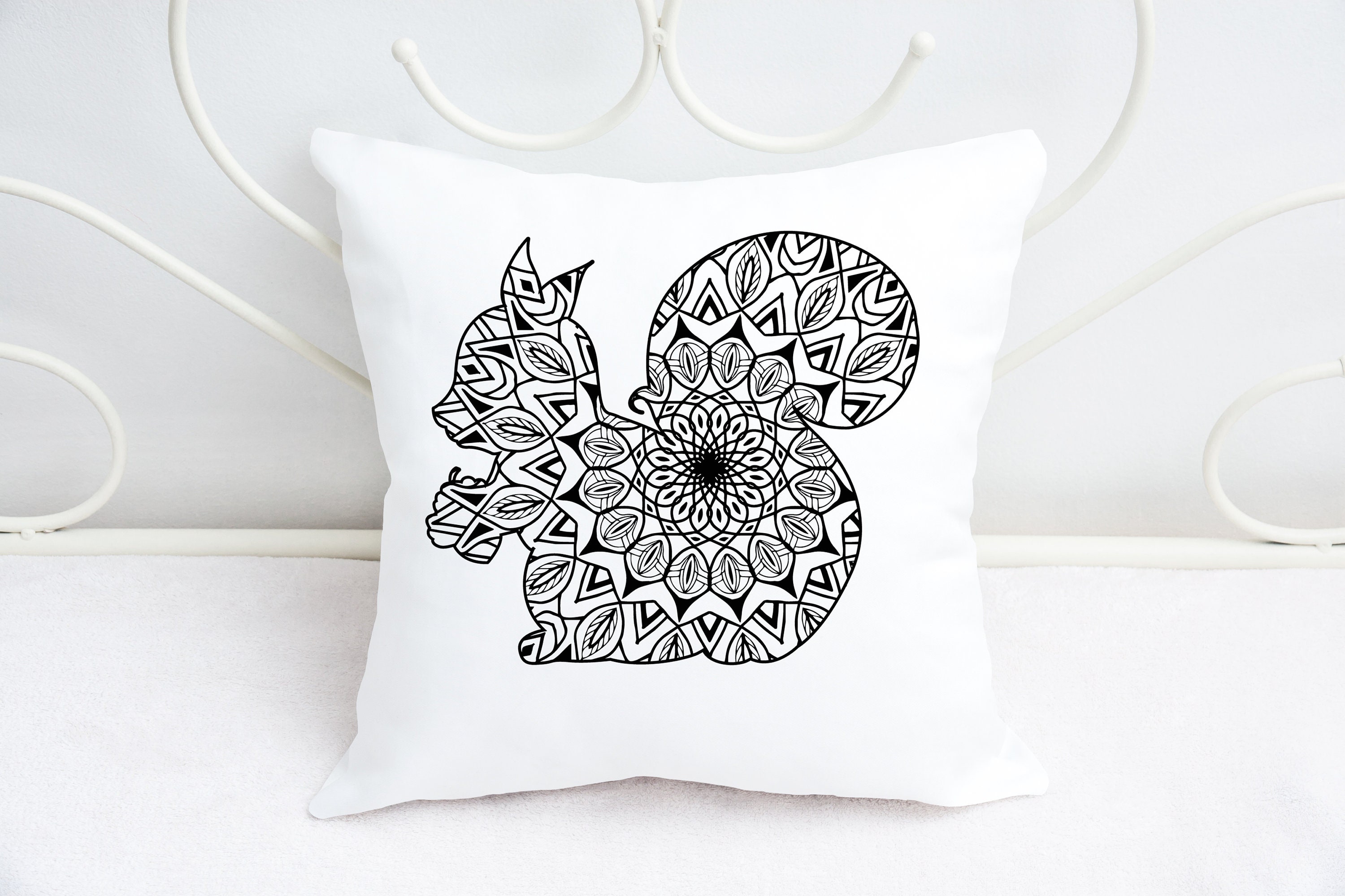 Eichhörnchen Mandala svg Mandala Tiersvg Mandala svg Zentangle - Etsy.de