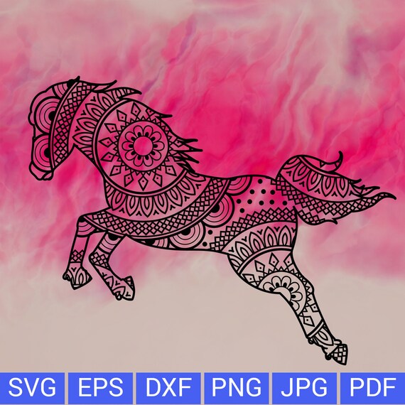 Download Horse Mandala Svg Mandala Animal Svg Mandala Svg Zentangle Svg Etsy PSD Mockup Templates