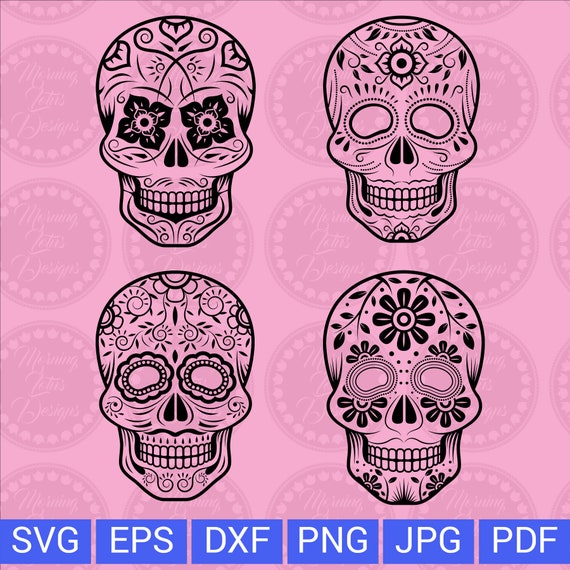 Download Free Sugar Skull Svg Day Of The Dead Skull Svg Mexican Skull Svg Etsy SVG Cut Files